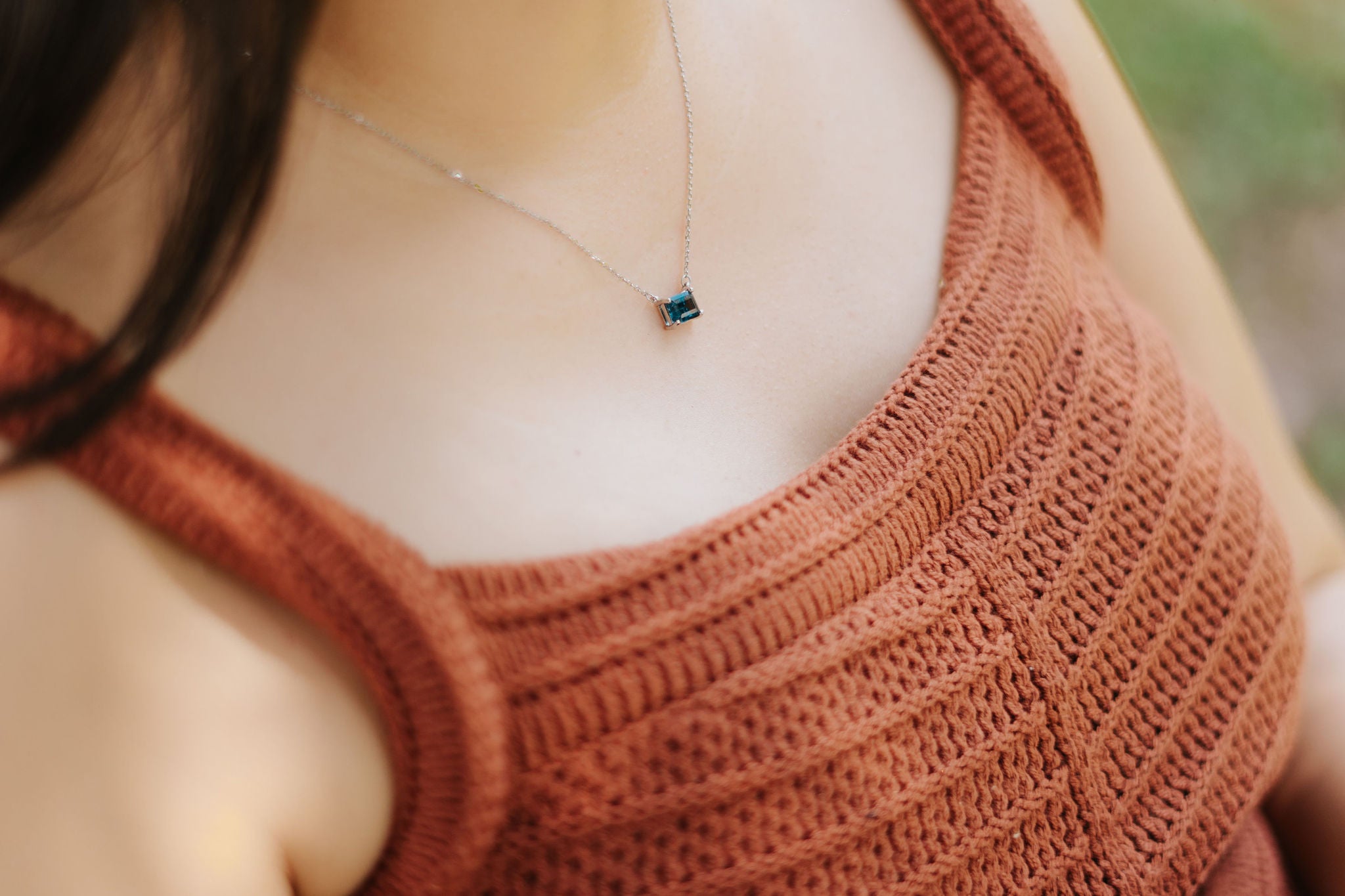 Collar topacio London blue