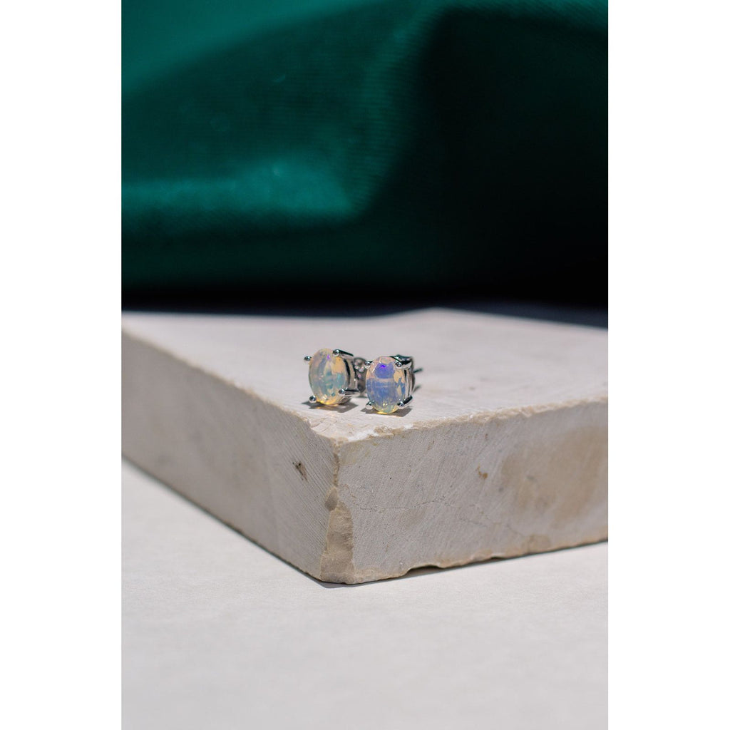 Aretes de ópalos